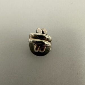 Tiffany Tie Tack Pin Criss Cross Sterling Silver 925 Vintage Rare